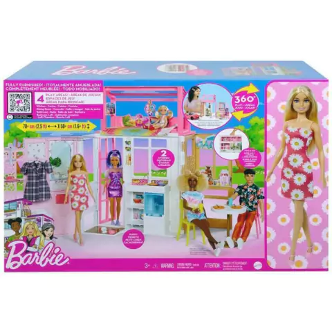 Barbie Playset e Boneca - Estate - Nova Casa Glam - Mattel