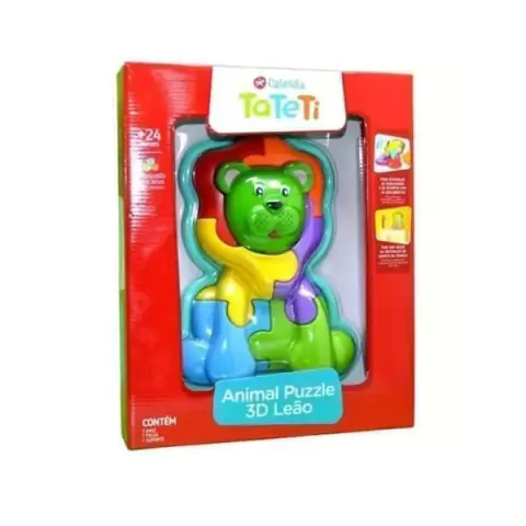 Animal Puzzle 3D Leão - Ta Te Ti