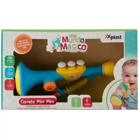 Mundo Mágico - Corneta Plim Plim com Luz - Xplast