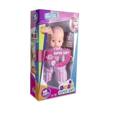 Boneca Bebê Super Soft - Milk