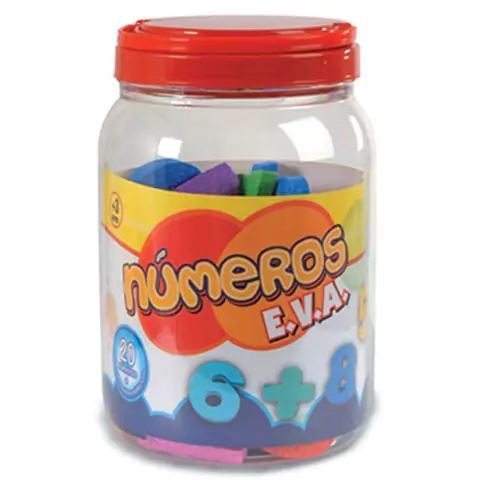 Números em EVA no pote - Nig