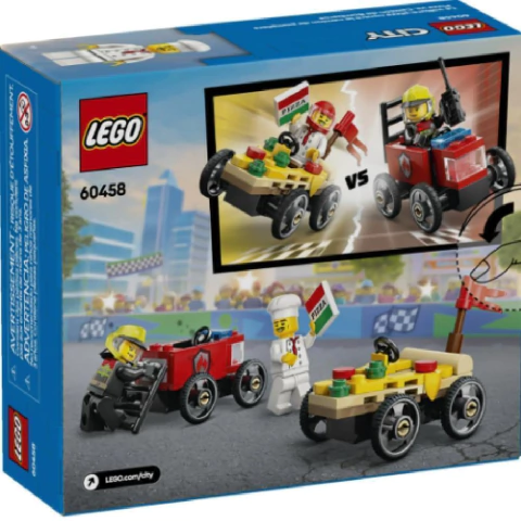 Lego 60458 - City Carro de Pizza vs Caminhão de Bombeiros