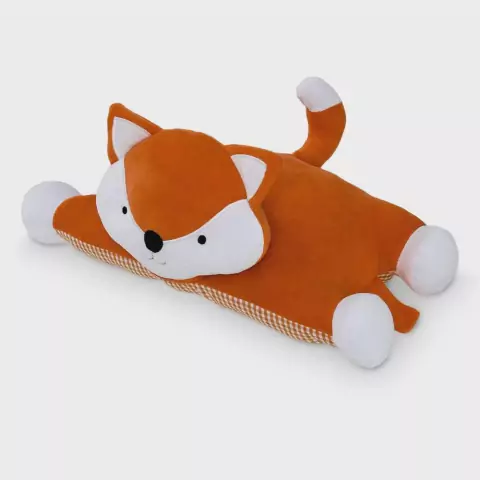 Pelúcia Travesseiro Bebê Raposa Fubá Puppet Zip Toys
