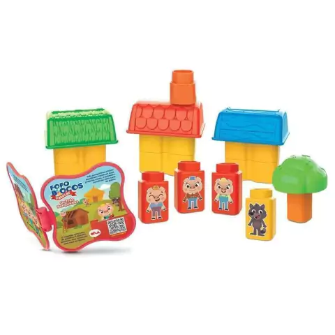 Fofo Blocos Fábulas - Os Três Porquinhos - Elka