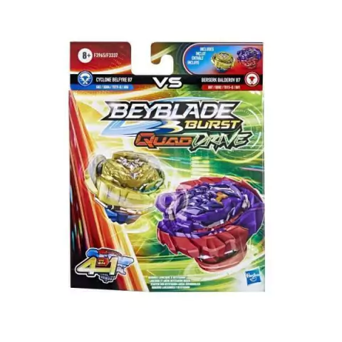 Beyblade Burst Quaddrive Berserk B7 e Cyclone F3965 - Hasbro