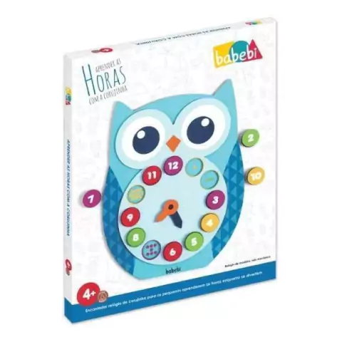 Relógio Educativo Aprendendo As Horas Com A Corujinha Babebi