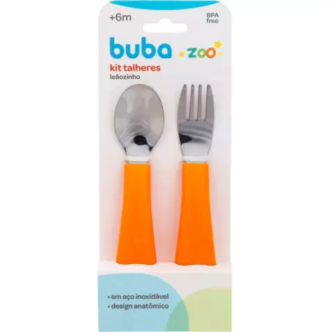 Kit Talher Bubazoo Laranja - Buba