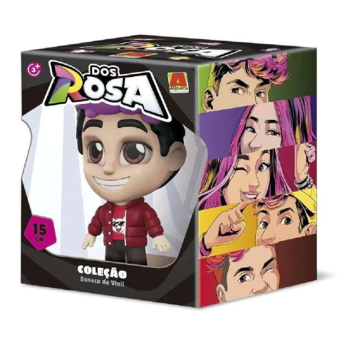 Boneco de Vinil Robson Dos Rosa 15 cm - Algazarra