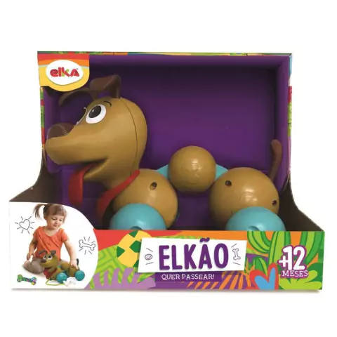 Cachorrinho de Brinquedo Vamos Passear - Elkão - Elka