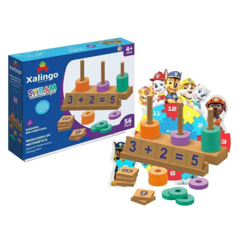 Quebra-Cabeça Steam Brincando de Matemática - Xalingo