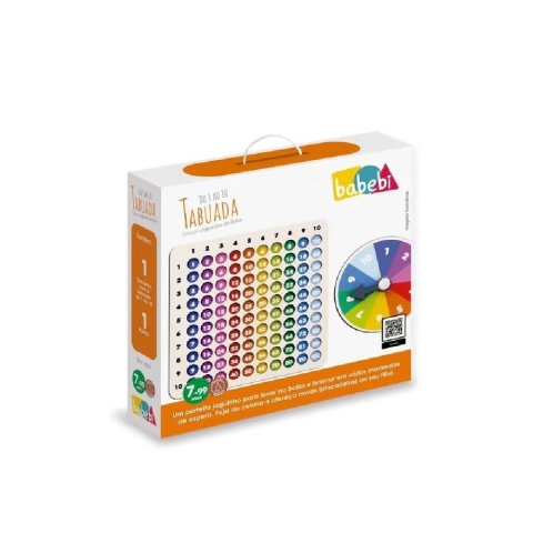 Tabuada do 1 ao 10 Coleção joguinhos de bolsa - Babebi - comprar online