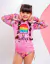 Conjunto moda praia proteção uv+50