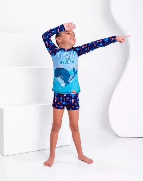 Conjunto moda praia proteção uv+50