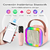 Parlante Bluetooth Mini Karaoke 1 Micrófono Portátil Led Rgb - ARTEC STORE