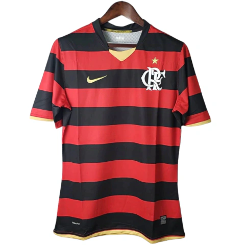 Camisa Flamengo Retrô 2009 Vermelha e Preta - Nike