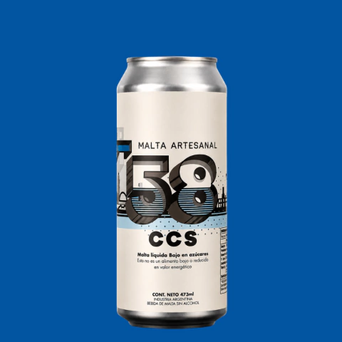 58 CCS - Malta Artesanal (473 ml) | 60 IBU • Vegana • Baja en Azúcar