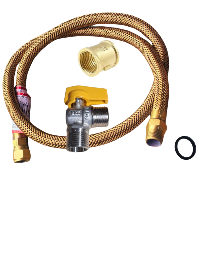 Kit instalação fogão/cooktop gás encanado para rosca macho