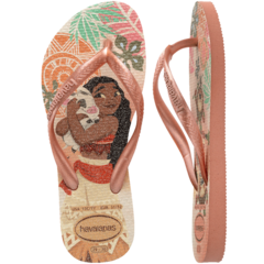 HAVAIANAS KIDS SLIM PRINCESS ROSA CLAY - Loja dos Chinelos