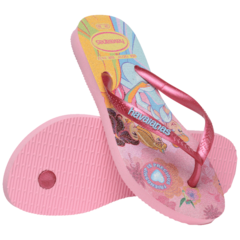 HAVAIANAS KIDS SLIM PRINCESS ROSA GLOW - Loja dos Chinelos