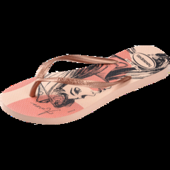 Chinelo Havaianas Slim Princesas Rosa Ballet