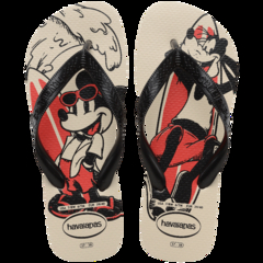 Chinelo Havaianas Top Disney Infantil Bege Palha - comprar online