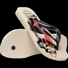 Chinelo Havaianas Top Disney Infantil Bege Palha - Loja dos Chinelos