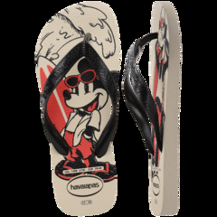 Chinelo Havaianas Top Disney Infantil Bege Palha - loja online