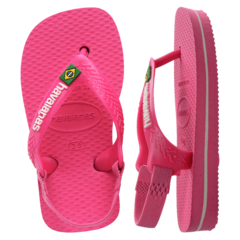 CHINELO HAVAIANAS BABY BRASIL LOGO ROSA - Loja dos Chinelos