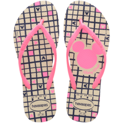 CHINELO HAVAIANAS SLIM DISNEY BEGE PALHA - comprar online