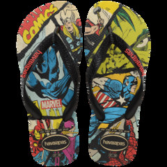 Chinelo Havaianas Top Marvel Classic Preto Vermelho - comprar online