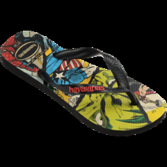 Chinelo Havaianas Top Marvel Classic Preto Vermelho na internet
