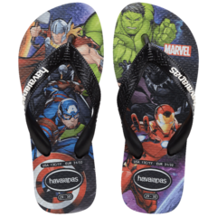 HAVAIANAS TOP INFANTIL MARVEL II PRETO - comprar online