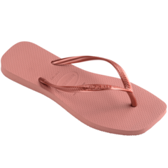 HAVAIANAS SLIM SQUARE ROSA CROCUS - Loja dos Chinelos