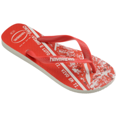 HAVAIANAS TOP TIMES INTERNACIONAL - BRANCO/VERMELHO - loja online