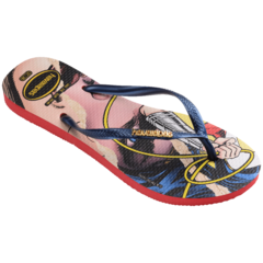 HAVAIANAS SLIM WONDER WOMAN VERMELHO/MARINHO - comprar online