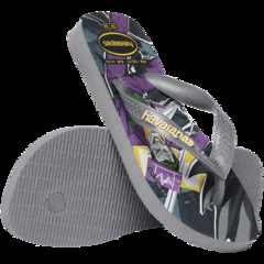 Chinelo Havaianas Kids Heróis DC Cinza Aço - loja online