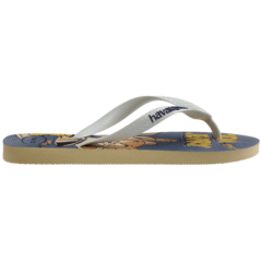 HAVAIANAS TOP WARNER CLASSICS BUTTERCREAM/BRANCO - Loja dos Chinelos