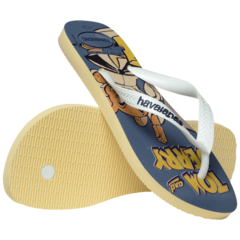 HAVAIANAS TOP WARNER CLASSICS BUTTERCREAM/BRANCO - loja online