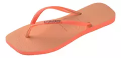 HAVAIANAS SLIM SQUARE SPARKLE PESSEGO - Loja dos Chinelos