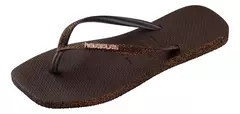 HAVAIANAS SLIM SQUARE SPARKLE CAFÉ - loja online