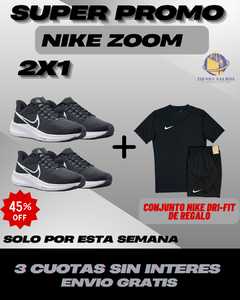 PROMO 2X1 EN ZAPATILLAS NIKE ZOOM+CONJUNTO NIKE DRI FIT DE REGALO!!/ENVIO GRATIS!! - comprar online