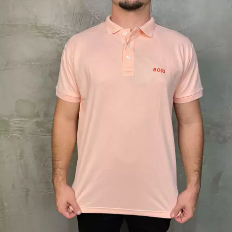 Camisa Polo BSS Rosa - comprar online