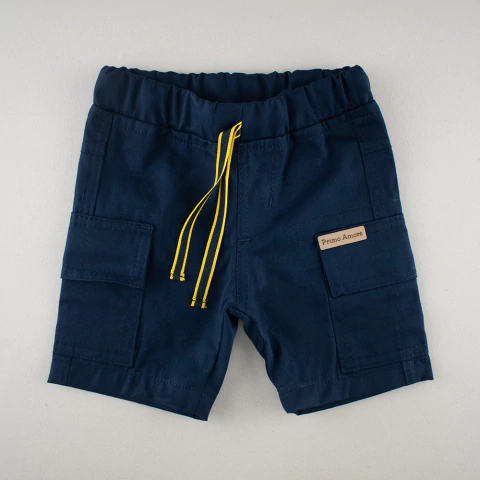 Bermuda Infantil Cargo em Sarja com Cadarço - comprar online