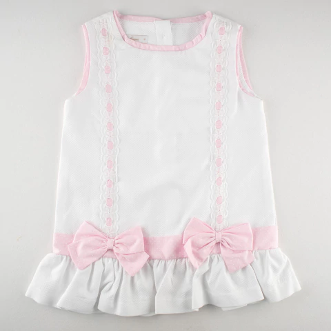 Vestido Piquet Laços e Bolinhas - comprar online