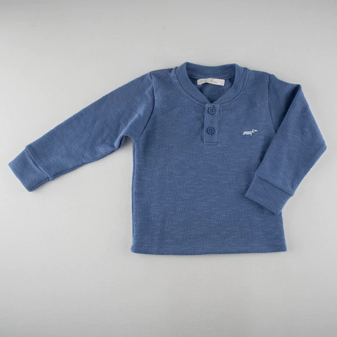 Camiseta Manga Longa Botonê com Bordado Cachorrinho - comprar online