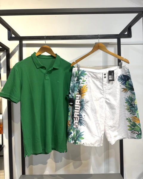 CONJUNTO POLO VERDE/ BERMUDA 4356 - comprar online