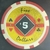 Estados Unidos, 5 Dólares (Ficha de Poker) na internet