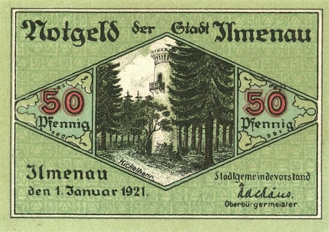 Turíngia, 50 Pfennigs - 1921