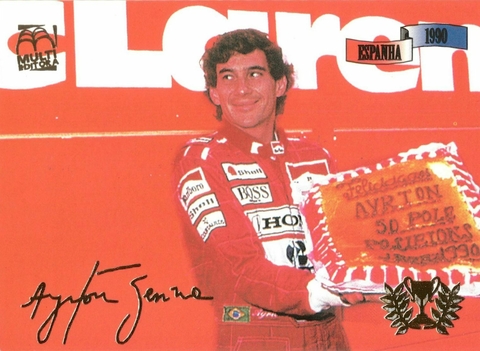 Card Ayrton Senna 65 (Perfil de um Herói) Espanha - 1990 - comprar online