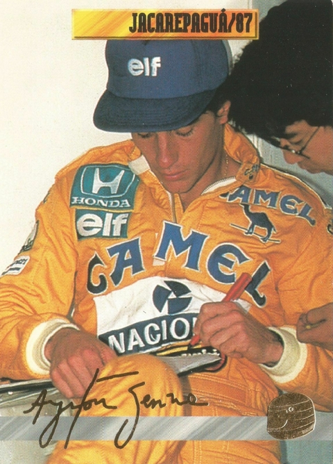Card Ayrton Senna 32 (Perfil de um Herói) Jacarepaguá - 1987